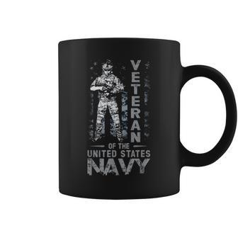Mens Veteran Of The United States Us Navy Fathers Day Gift Coffee Mug - Seseable