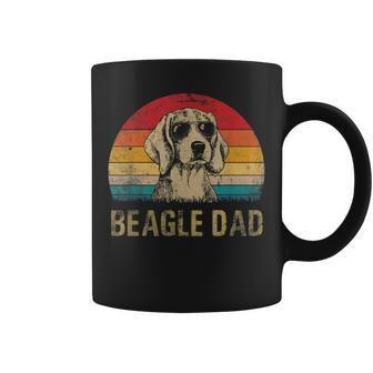 Mens Vintage Beagle Dad Funny Beagle Dog Dad Fathers Day Coffee Mug - Seseable