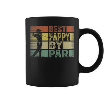 Mens Vintage Best Pappy By Par Funny Best Dad By Par Fathers Day Coffee Mug - Thegiftio UK