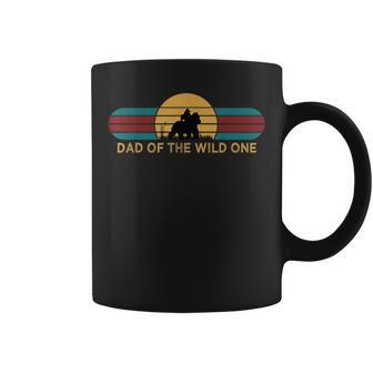 Mens Vintage Dad Of The Wild One Gorilla 1St Birthday Daddy Coffee Mug - Seseable
