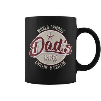 Mens Vintage Dads Bbq Chilling And Grilling Fathers Day Coffee Mug - Seseable