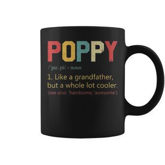 Mens Vintage Poppy Definition T Fathers Day Gifts For Dad Coffee Mug - Seseable