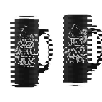 Mens Vintage Reel Cool Pops Fishing Fathers Day For Dad Grandpa Coffee Mug - Seseable