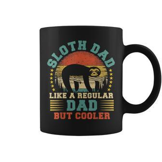 Mens Vintage Sloth Dad Like A Regular Dad Sloth Fathers Day Coffee Mug - Seseable