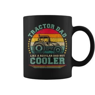 Mens Vintage Tractor Dad Like A Regular Dad Tractor Fathers Day Coffee Mug - Seseable