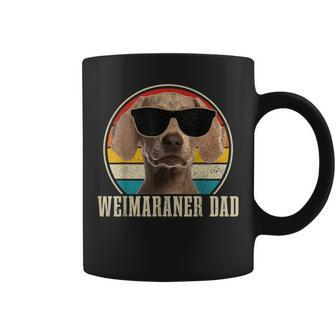 Mens Weimaraner Dad Retro Vintage Funny Weimaraner Dog Dad Coffee Mug - Seseable