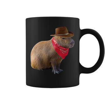Mens Womens Cowboy Capybara Funny Howdy Capy Coffee Mug | Mazezy