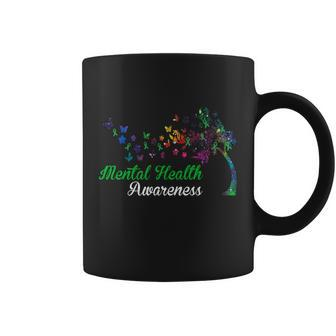 Mental Health Awareness Butterfly Tree Coffee Mug - Monsterry AU