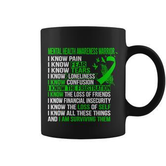 Mental Health Awareness Support Mental Health Awareness Warrior Coffee Mug - Thegiftio UK