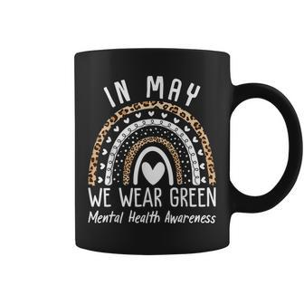 Mental Health Matters We Wear Green Mental Health Awareness Coffee Mug - Thegiftio UK
