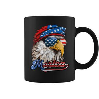Merica Patriotic Eagle Usa American Flag 4Th Of July Coffee Mug - Thegiftio UK