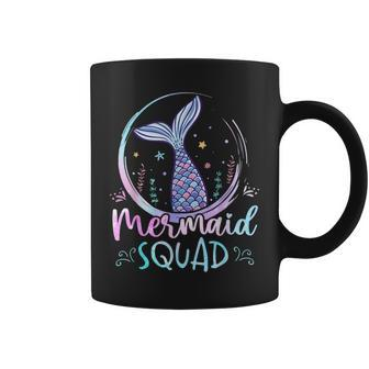 Mermaid Birthday Squad Party Girls Women Mermaid Coffee Mug | Mazezy