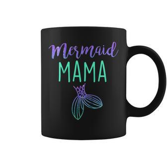 Mermaid Mama Mom Mermaid Birthday Party Shirt Coffee Mug | Mazezy