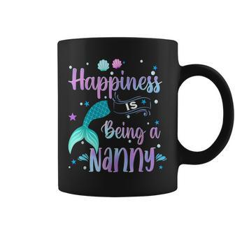 Mermaid Mom Happiness Is Being A Nanny Coffee Mug | Mazezy