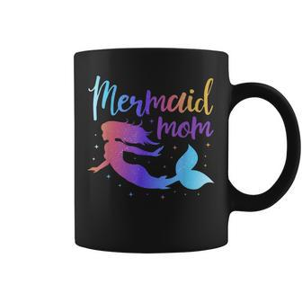Mermaid Mom Matching Birthday Party Coffee Mug | Mazezy