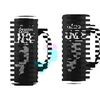 Mermaid Uncle Funny Merman Uncle Family Matching Bday Coffee Mug | Mazezy