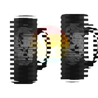 Mermaid Vintage Distressed Retro Style Silhouette 70S 80S Coffee Mug - Seseable