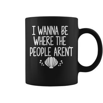 Mermaid Women I Want To Be Where The People Arent Coffee Mug | Mazezy