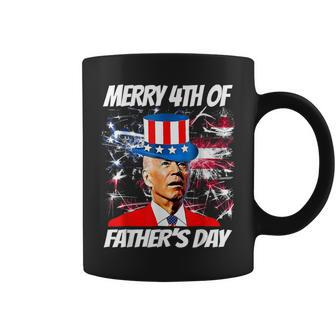 Merry 4Th Of Fathers Day Funny Joe Biden Happy Fathers Day Coffee Mug - Thegiftio UK