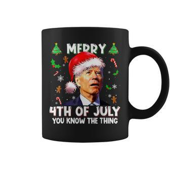 Merry 4Th Of July You Know The Thing Santa Biden Christmas V3 Coffee Mug - Seseable