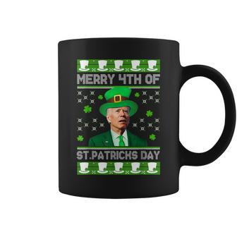 Merry 4Th Of St Patricks Day Joe Biden Leprechaun Hat Clover Coffee Mug - Thegiftio