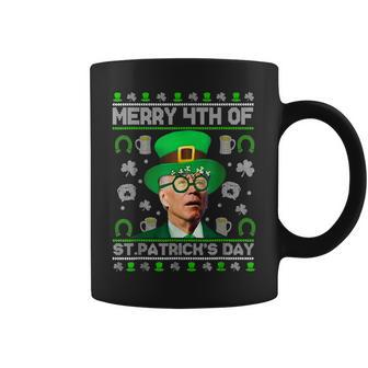 Merry 4Th Of St Patricks Day Joe Biden Leprechaun Hat Ugly Coffee Mug - Thegiftio