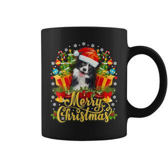 Merry Christmas Border Collie Mom Dad Christmas  Coffee Mug