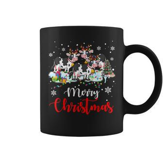 Merry Christmas Funny Dairy Cow Lover Christmas Gifts Coffee Mug | Mazezy