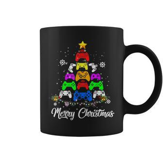 Merry Christmas Game Controller Tree Kid Adult Lights Gifts Coffee Mug - Thegiftio UK