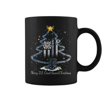 Merry Christmas Tree US Coast Guard Christmas Gift Coffee Mug - Seseable