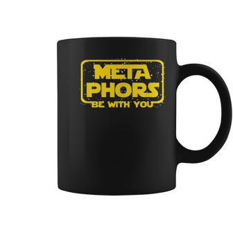 Metaphors Be With You Funny English Teacher Space Coffee Mug - Seseable