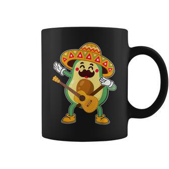 Mexican Dabbing Avocado Cinco De Mayo Dad Guitarist Party Coffee Mug | Mazezy