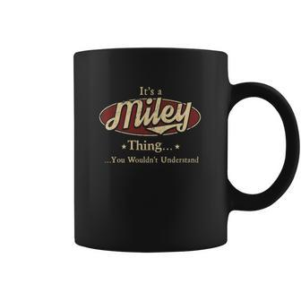 Miley Name Miley Family Name Crest Coffee Mug - Seseable