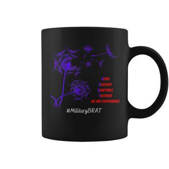Military Brat Dandelion Purple Up For Kids Women Men Coffee Mug | Mazezy