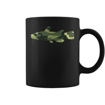 Military Catfish Camo Men Print Us Fisher Veteran Gift Coffee Mug | Mazezy