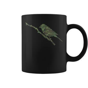 Military Finch Camo Print Us Songbird Bird Veteran Men Gift Coffee Mug | Mazezy