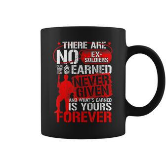 Military There Are No Exsoldiers Veterans Day Gift For Vet Gift For Mens Coffee Mug | Mazezy