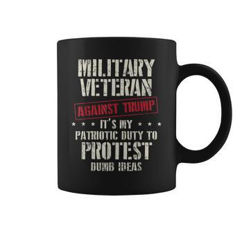Military Veterans Against Trump Anti Cool Democrat Gifts Coffee Mug | Mazezy