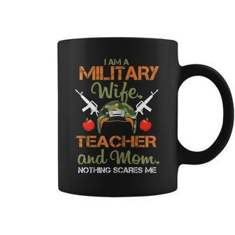Military Wife Mom Funny Teacher Military Wife Gift Gift For Womens Coffee Mug | Mazezy DE
