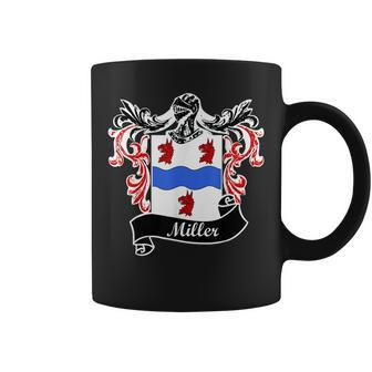 Miller Coat Of Arms Surname Last Name Family Crest Coffee Mug - Seseable