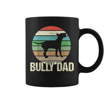 Miniature Bull Terrier Dog Bully Dad Vintage Coffee Mug - Seseable
