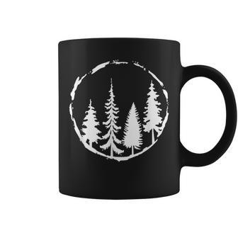 Minimalist Tree Design Forest Outdoors And Nature Graphic Coffee Mug - Seseable