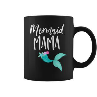 Mom Birthday Party Outfit Dad Mommy Girl Mermaid Mama Shirt Coffee Mug | Mazezy