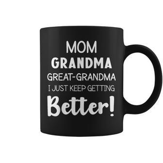 Mom Grandma Great-Grandma Novelty Funny Grandmother Coffee Mug | Mazezy