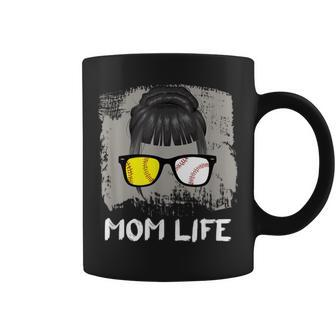 Mom Life Sport Mother Sunglasses Softball Baseball T Coffee Mug | Mazezy
