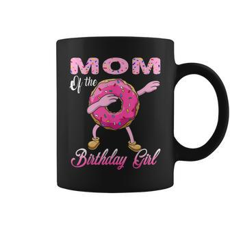 Mom Of The Birthday Girl Donut Dab Matching Party Outfits Coffee Mug | Mazezy