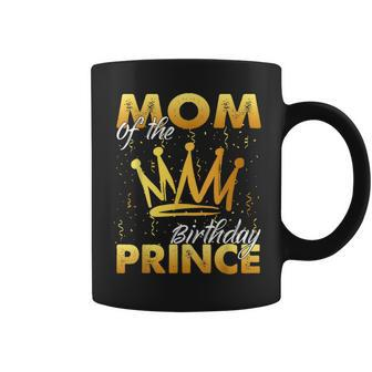 Mom Of The Birthday Prince Boys Son Birthday Theme Party Coffee Mug | Mazezy