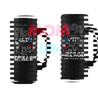 Mom Of The Little Firecracker 4Th Of July Birthday Party Coffee Mug - Thegiftio