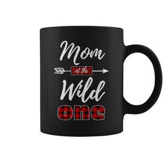 Mom Of The Wild One Buffalo Plaid Lumberjack 1St Birthday Coffee Mug | Mazezy CA