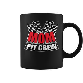 Mom Pit Crew Gift Funny Hosting Car Race Birthday Party Coffee Mug | Mazezy